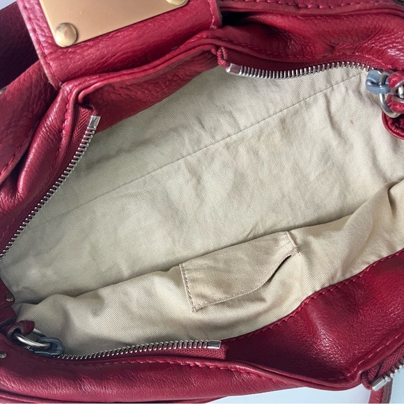 Chloe Paddington Red Leather Handbag Y2K - Picture 13 of 14